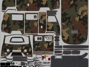 uaz 452 2206 military Model 3D