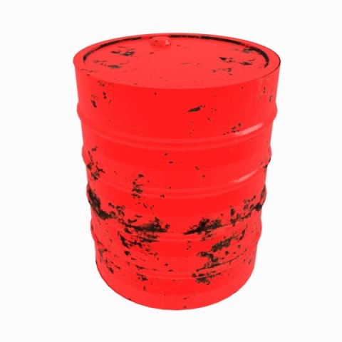 red barrel 3D 模型 .c4d .max .obj .3ds .fbx .stl .blend 