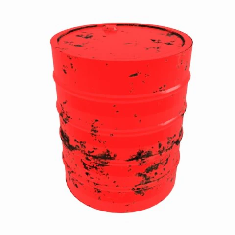 red barrel 3D Model .c4d .max .obj .3ds .fbx .stl .blend 