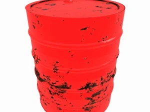 red barrel 3D Model