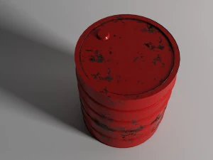 red barrel 3D Model