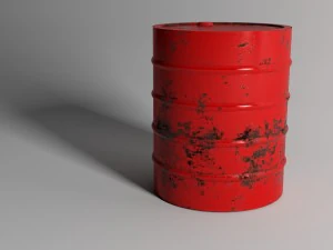 red barrel 3D Model