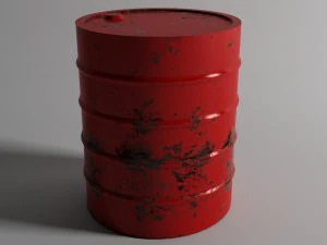 red barrel 3D Model