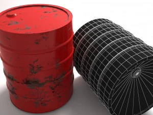 red barrel 3D Model