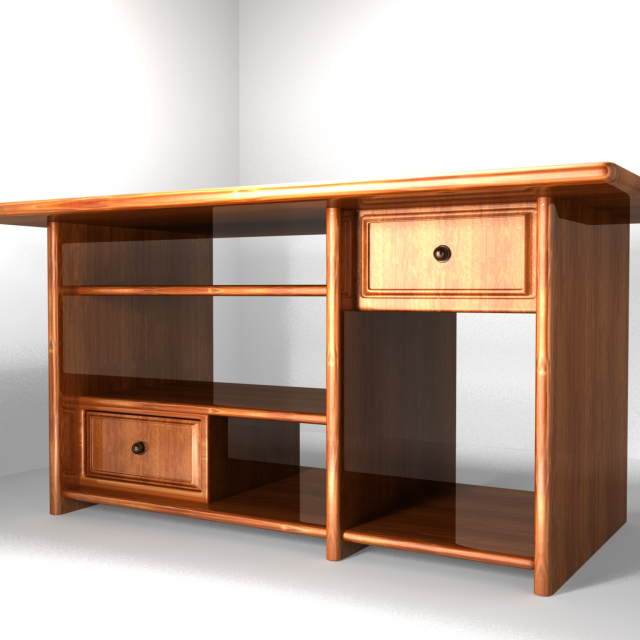 computer table 3D Model .c4d .max .obj .3ds .fbx .stl .blend 