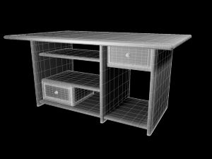 computer table 3D Model