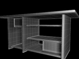 computer table 3D Model