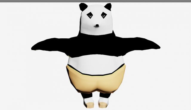 kungfupanda po 3D 模型 .c4d .max .obj .3ds .fbx .stl .blend 