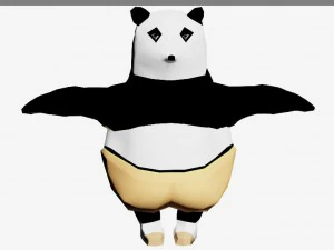 カンフパンダポー 3Dモデル