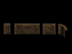 pack wall dungeon Model 3D