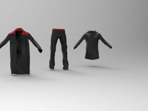 small package of clothes Modello 3D
