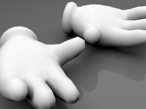 glove hands 3D 模型