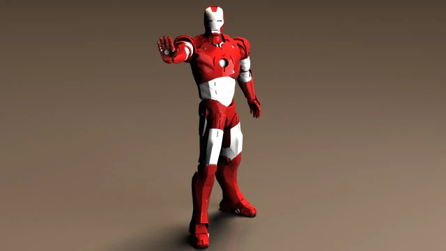 iron man 3D Model .c4d .max .obj .3ds .fbx .stl .blend 