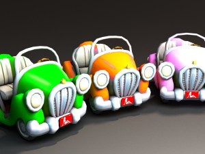 toon car 3D मॉडल