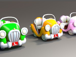 toon car 3D मॉडल
