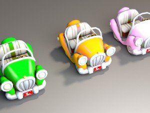 toon car 3D मॉडल