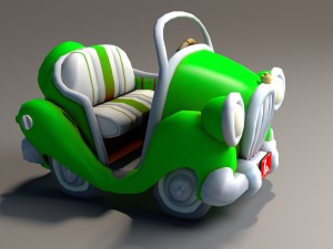 toon car 3D मॉडल