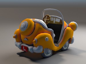 toon car 3D मॉडल