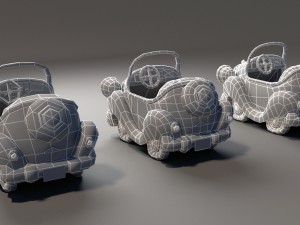 toon car 3D मॉडल