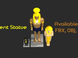 고대 동상 3D 모델