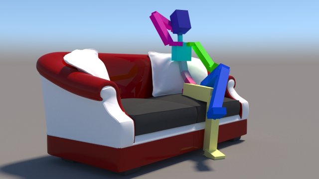 sofa 3D मॉडल .c4d .max .obj .3ds .fbx .stl .blend 