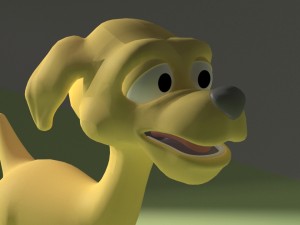 cartoon dog Modelo 3D