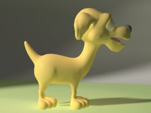cartoon dog Modelo 3D