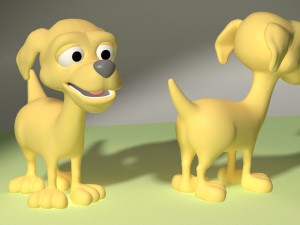 cartoon dog Modelo 3D