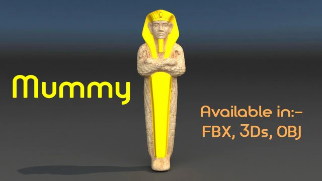 the mummy 3D Model .c4d .max .obj .3ds .fbx .stl .blend 