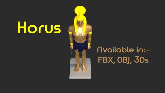 horus 3D Model .c4d .max .obj .3ds .fbx .stl .blend