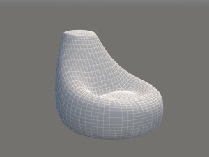 bean bag Model 3D