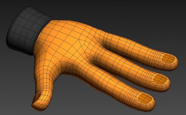 3 finger hand Modelo 3D .c4d .max .obj .3ds .fbx .stl .blend 
