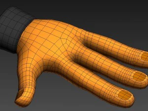 3 finger hand 3D Model