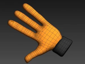 3 finger hand 3D Model