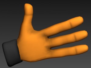 3 finger hand Modelo 3D