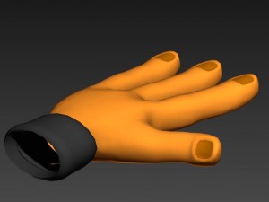 3 finger hand Modelo 3D