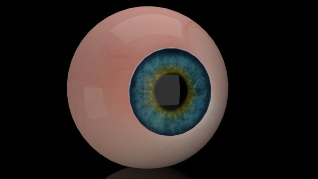 eye ball 3D Model .c4d .max .obj .3ds .fbx .stl .blend 