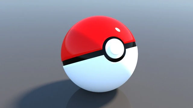 pokeball 3D Model .c4d .max .obj .3ds .fbx .stl .blend 