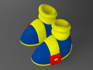 toon shoes 3D Модель