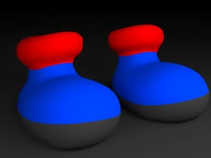 sapatos de desenho animado Modelo 3D