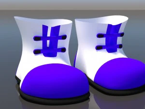 cartoon shoes 3D Model