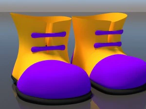 cartoon shoes 3D Model