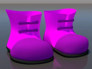 cartoon shoes 3D Model