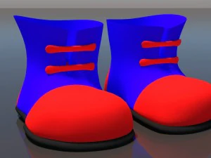 cartoon shoes 3D Model