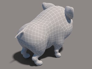 cartoon pig Modelo 3D