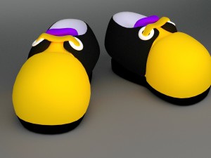 cartoon shoes 3D मॉडल