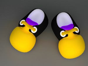 cartoon shoes 3D 模型