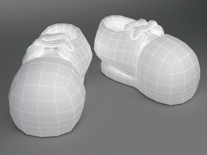cartoon shoes 3D 模型