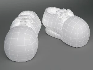 cartoon shoes 3D Model