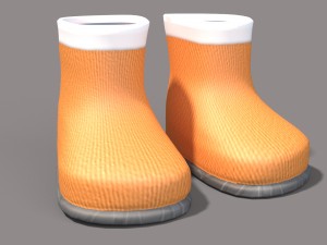 cartoon boots 3D मॉडल